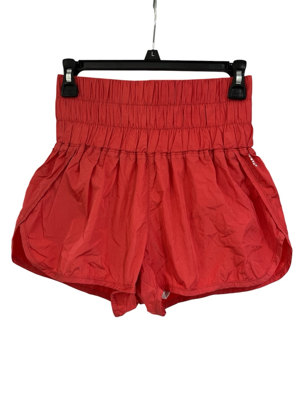 FP Movement by Free People Red High-Waist Smocked Athletic Shorts